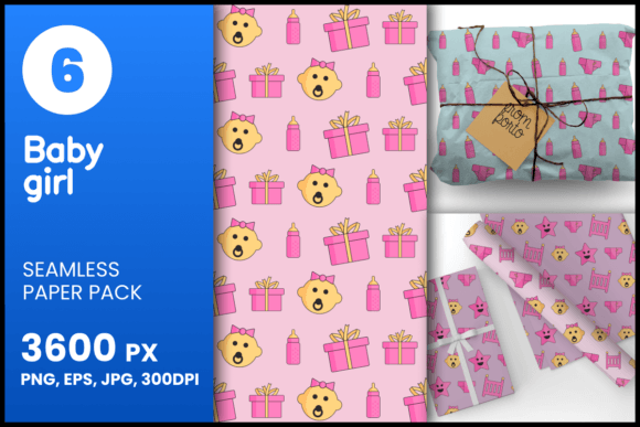Baby Girl Seamless Patterns: A Versatile Design Resource for Creative Projects