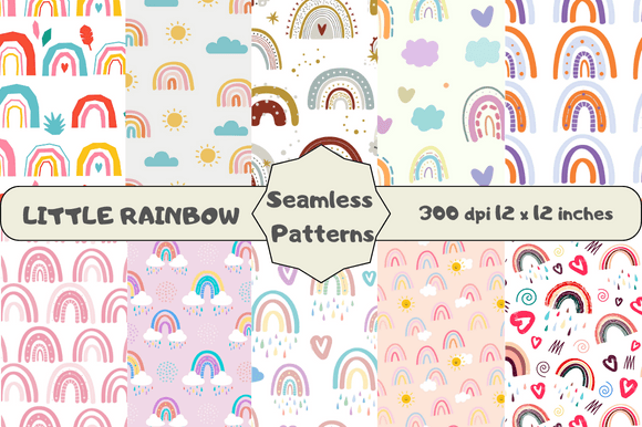 Exploring the Versatility of Little Rainbow Seamless Patterns