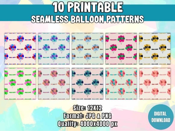 Free Seamless Balloon Patterns