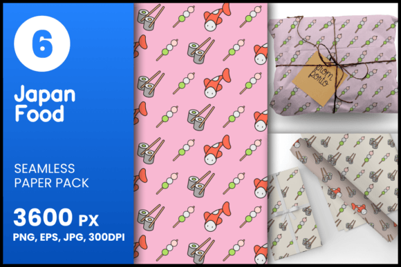 Japan Food Seamless Patterns: A Creative Resource for Designers and Makers