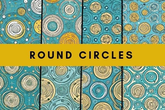 Round Circle Patterns Backg6: A Creative Resource for Design Enthusiasts