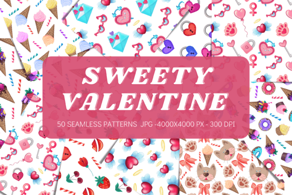 Sweety Valentine Patterns Bundle: A Creative Resource for Modern Designers