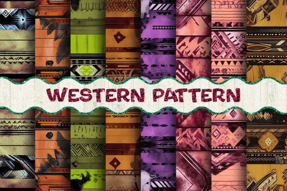 Western Patterns Bundle Sublimation and JPG Files: A Creative Resource for Designers and Makers